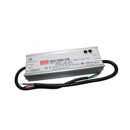 150W 12V, HLG-150H-12A LED-muuntaja, Mean Well - Image 2