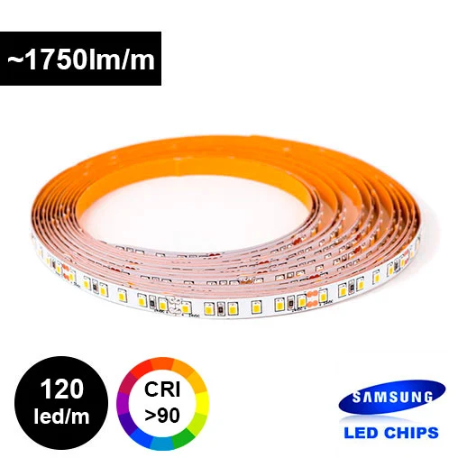 18W/m 12V LED-valonauha 5m, 1700lm/m, CRI>90 120led/m IP20 - Image 3