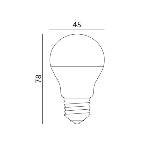 7W 4000K E27 LED-lamppu 525lm - Image 3