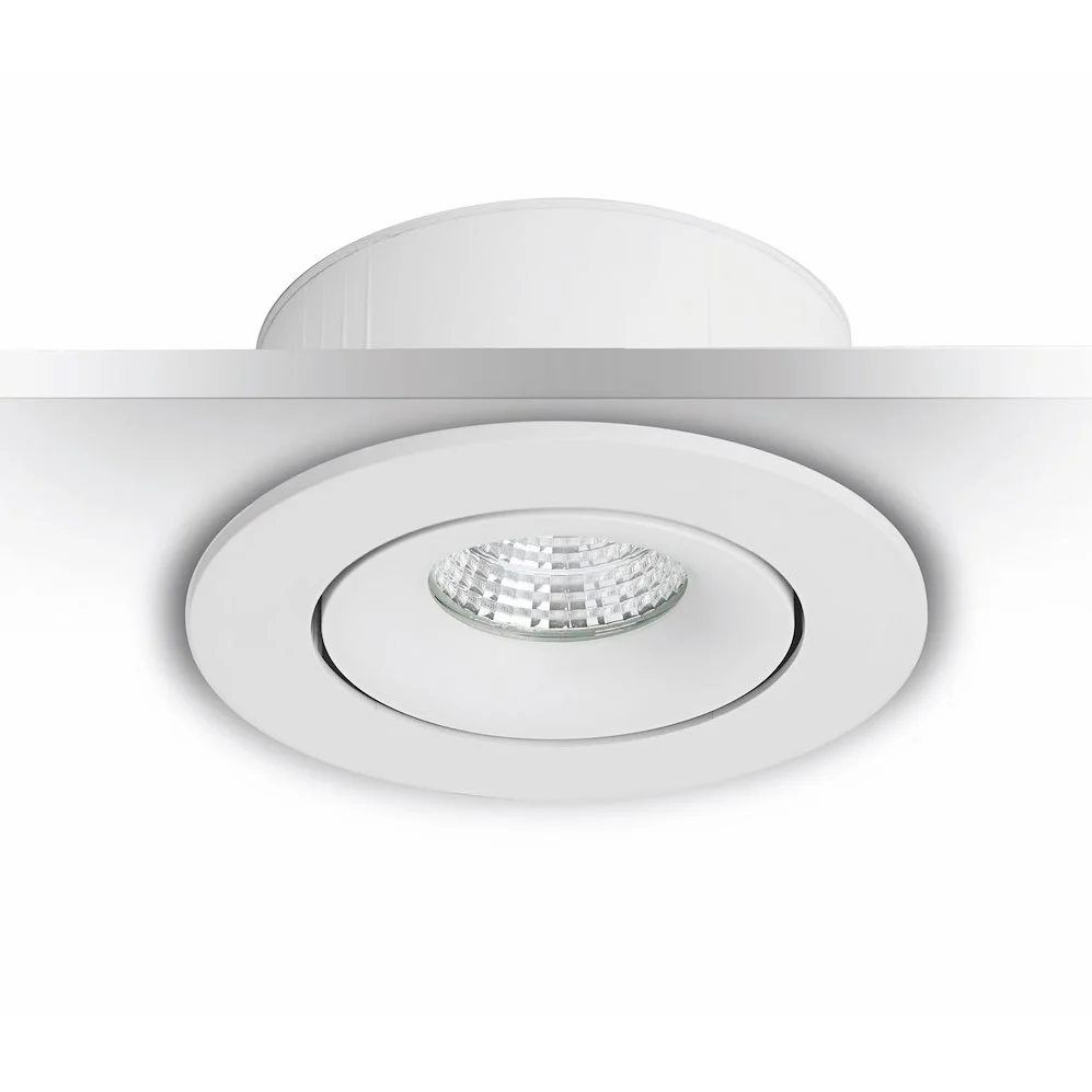 7W 3000K LED-alasvalo MD-70 ulkokäyttöön valkoinen ~690lm CRI83, IP23, TRIAC himmennettävä (poistuva tuote) - Image 3
