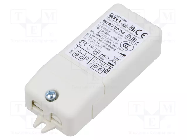 TRIAC-himmennettävä 4,2-10W LED-vakiovirtateholähde 700mA 6-14V - Image 2