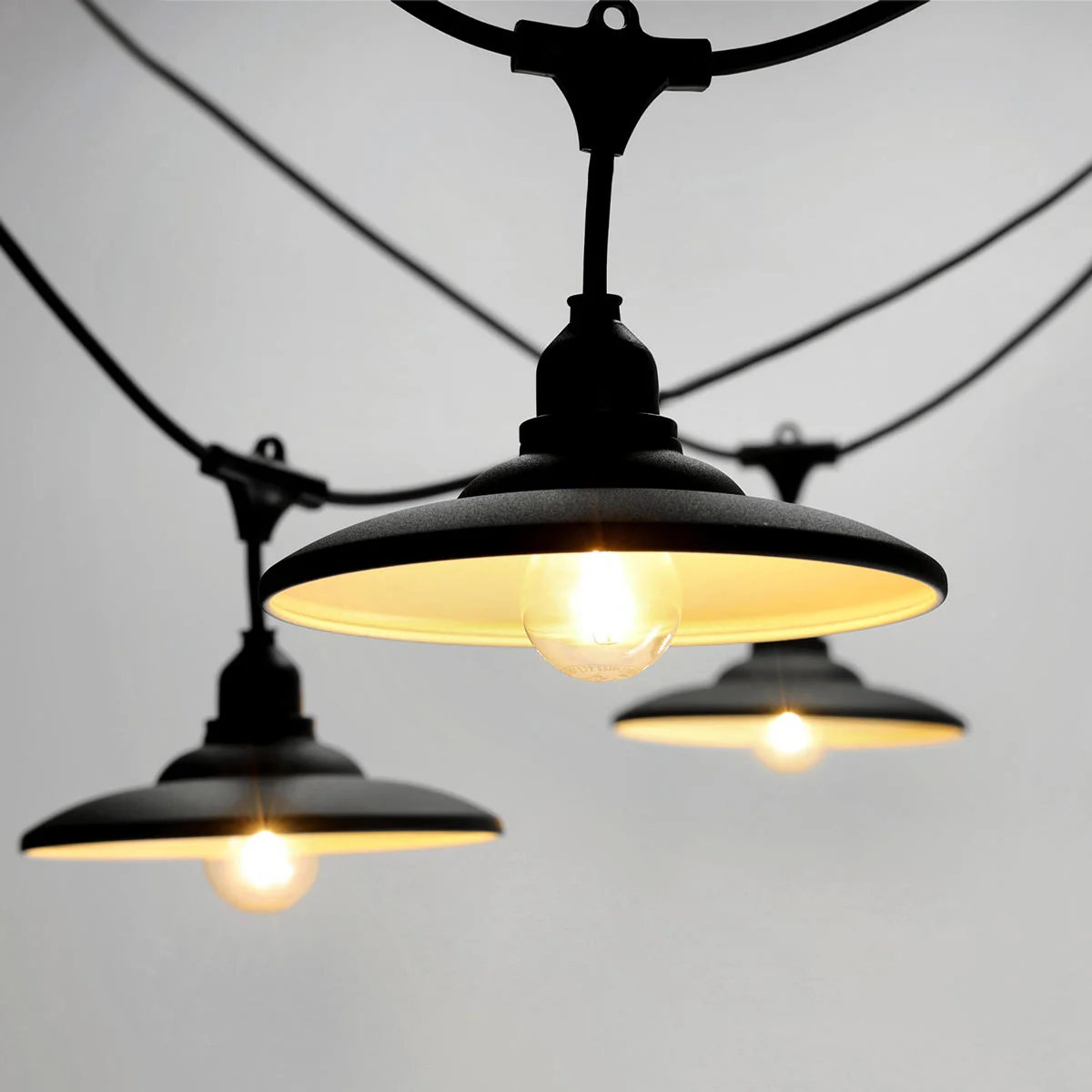 CRETE LED-valoketjusarjan metallivarjostimet 5kpl, VINTAGE musta LS M2 - Image 3