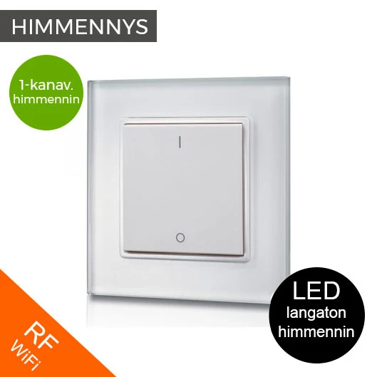 LED himmennin RF WiFi langaton, 1 kanav. pinta-asennettava painikesäädin lasikehyksellä - Image 4