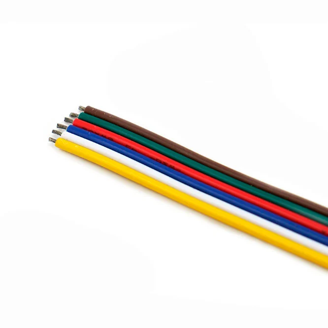 Lattakaapeli 6x0.34 mm² (5in1 RGB+CCT-nauhoille) / 1m - Image 2